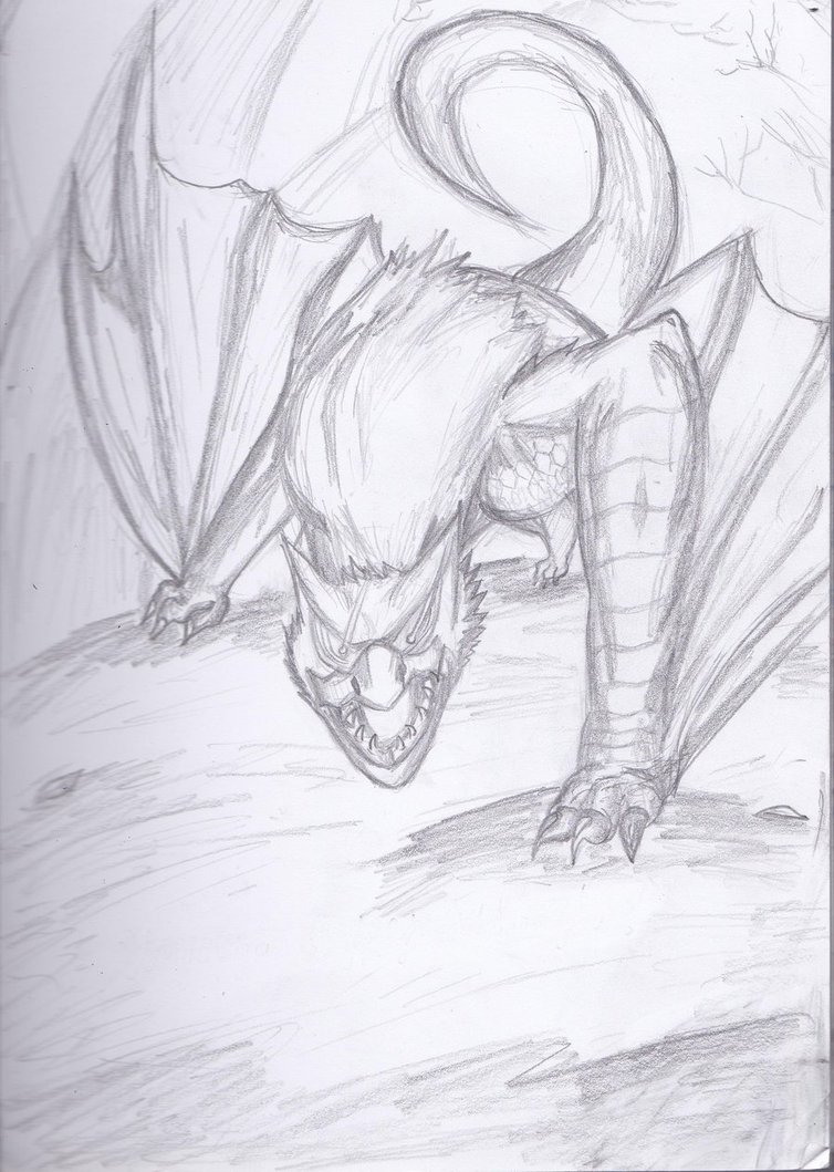 754x1059 Nargacuga Sketch By Melsmin97
