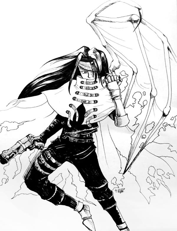 600x784 Vincent Valentine Commission By Juugatsuhoshi