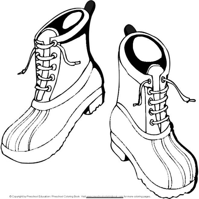 660x659 Winter Boots Coloring Pages Printable For Your Kids. Description