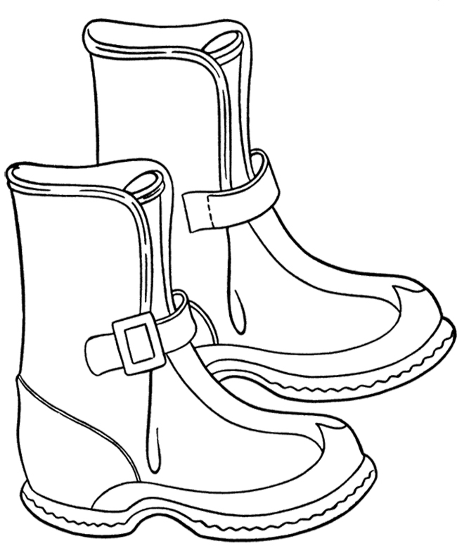 650x796 Winter Boots For Snow Coloring Page Winter Coloring Page