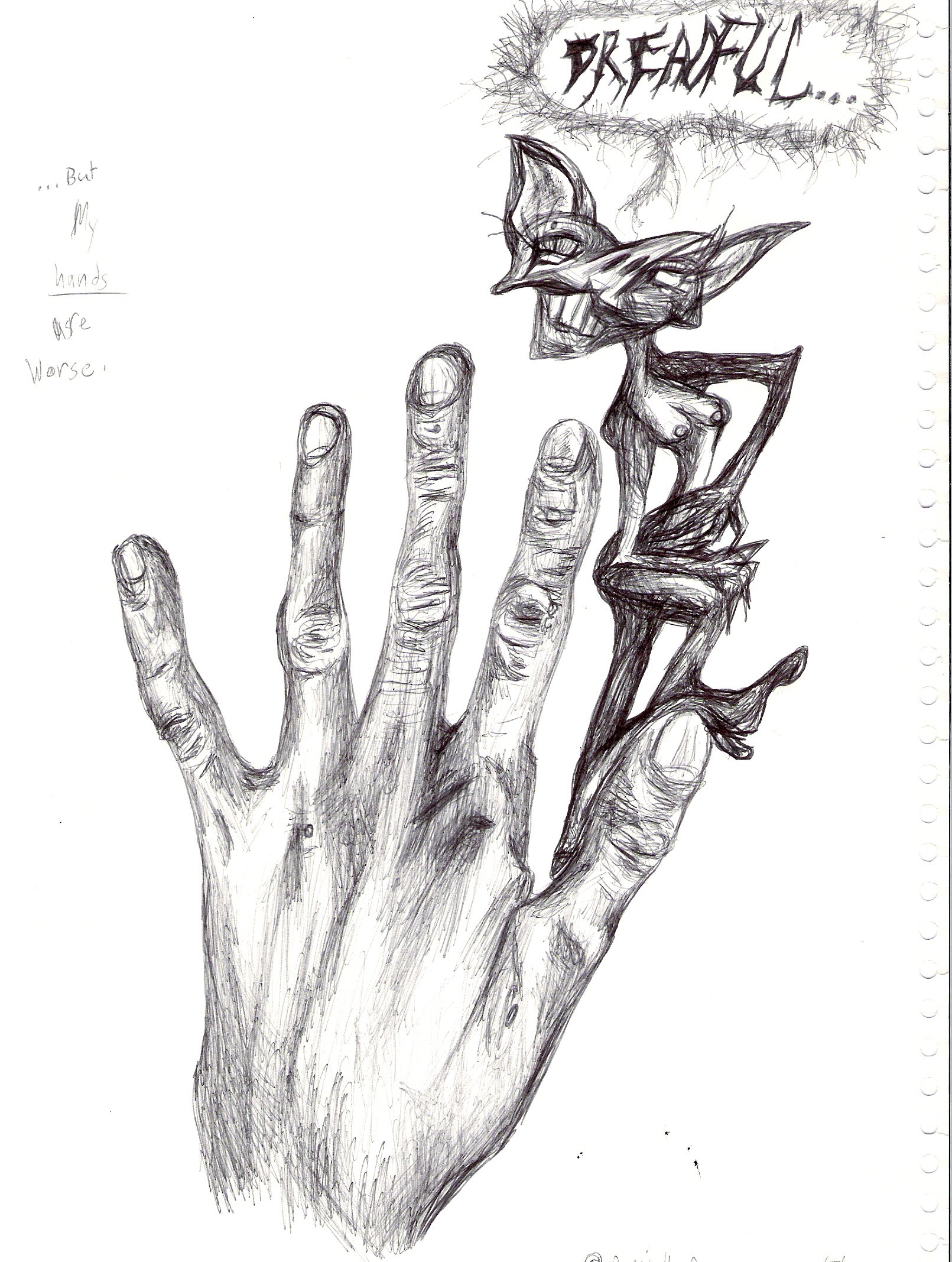 1611x2135 My Ugly Hand By Lainwiththedevil