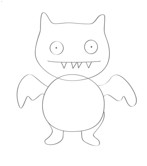 474x536 How To Draw Ugly Dolls 12 Steps (With Pictures)