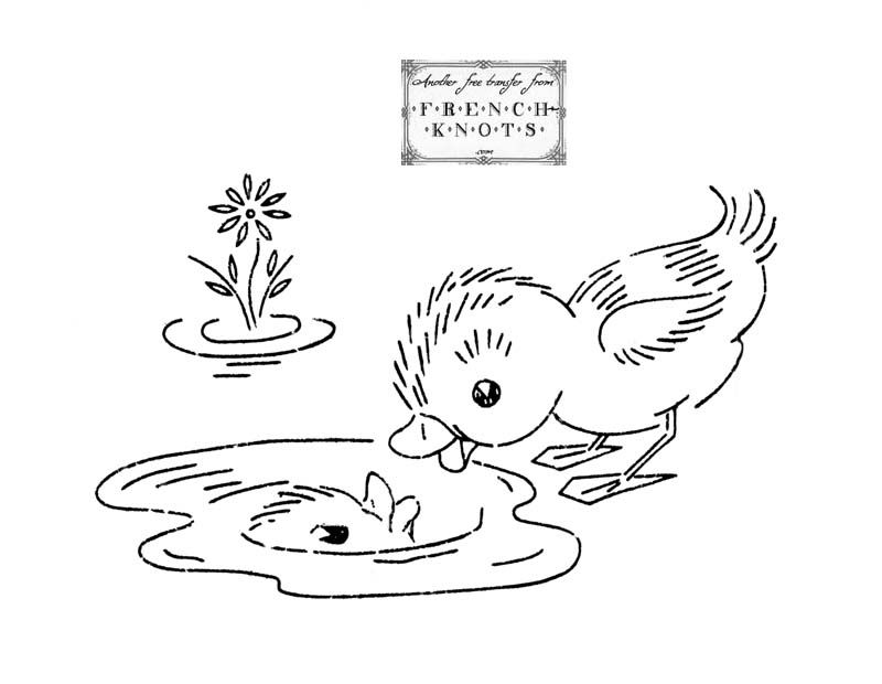 800x620 Ugly Duckling Series Embroidery Transfer Patterns Line Drawings
