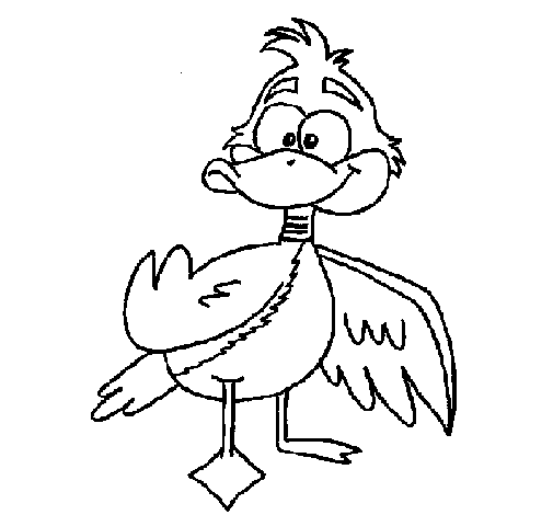 505x470 Ugly Duckling Coloring Page