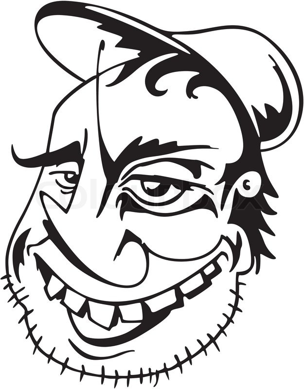 625x800 Face Of A Thief Stock Vector Colourbox