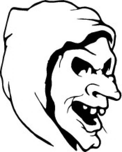 504x626 Witch Ugly Head Vector Free Download