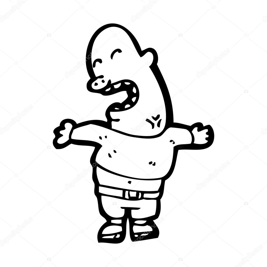 1024x1024 Ugly Pig Face Man Cartoon Stock Vector Lineartestpilot