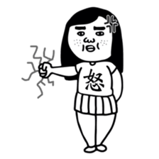 224x224 Sweet Ugly Girl By Yorikaaaaman Sticker