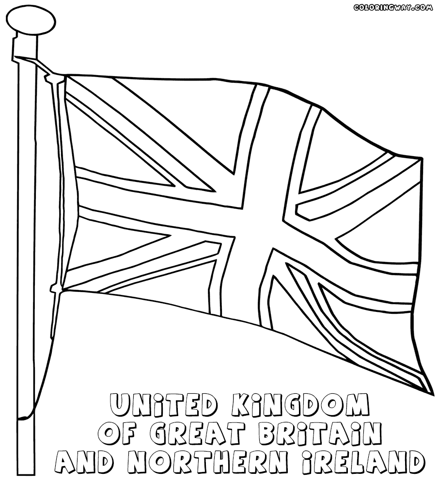 England Flag Line Drawing / England Flag Clip Art, Vector Images ...