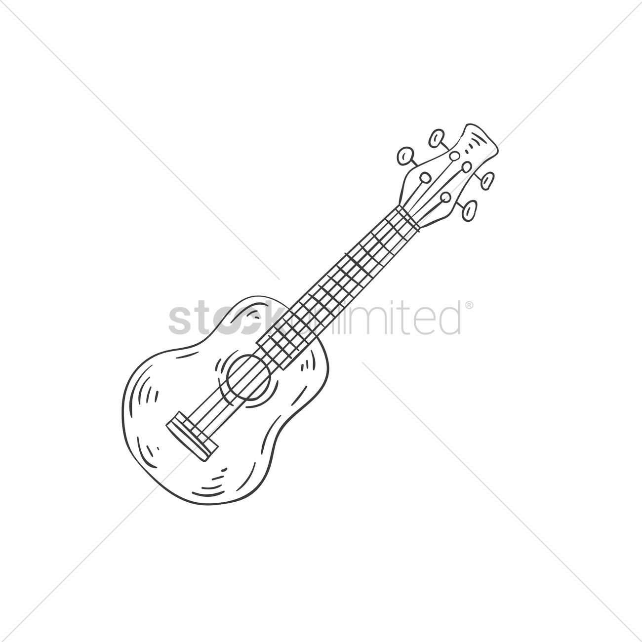 1300x1300 Ukulele Vector Image