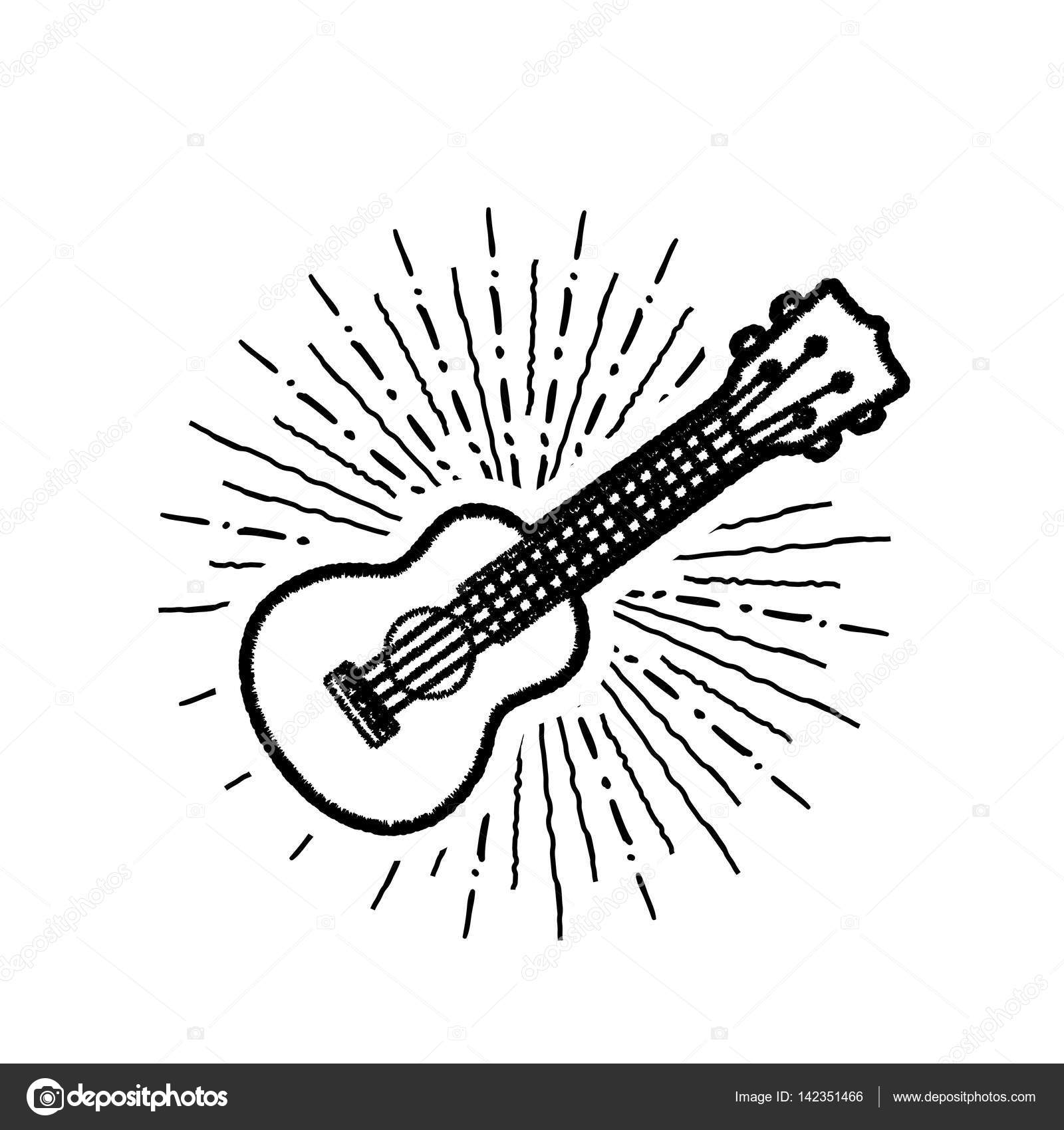1600x1700 Ukulele Vector Illustration On White Backgroiund Stock Vector