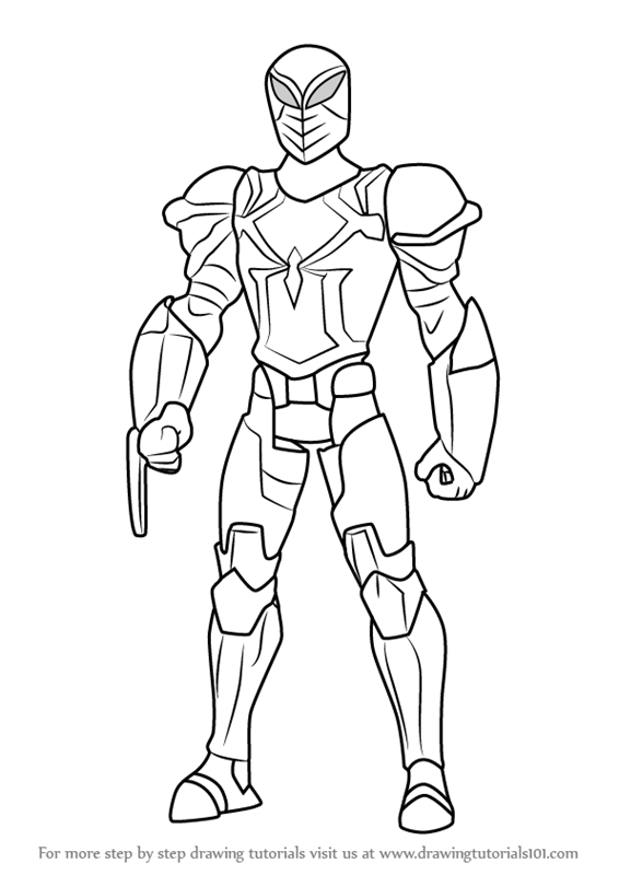 566x800 Learn How To Draw Spyder Knight From Ultimate Spider Man (Ultimate