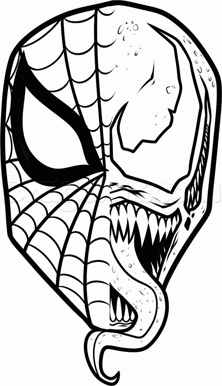 736x1276 Spiderman Face Drawing Ultimate Spiderman Face Drawings In Pencil