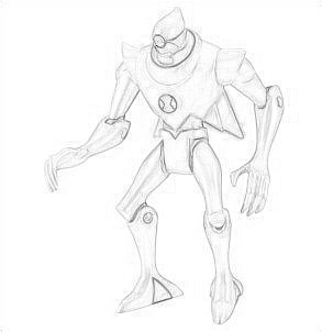 293x302 Ben 10 Ultimate Alien Images Drawing Of Nanomach Wallpaper