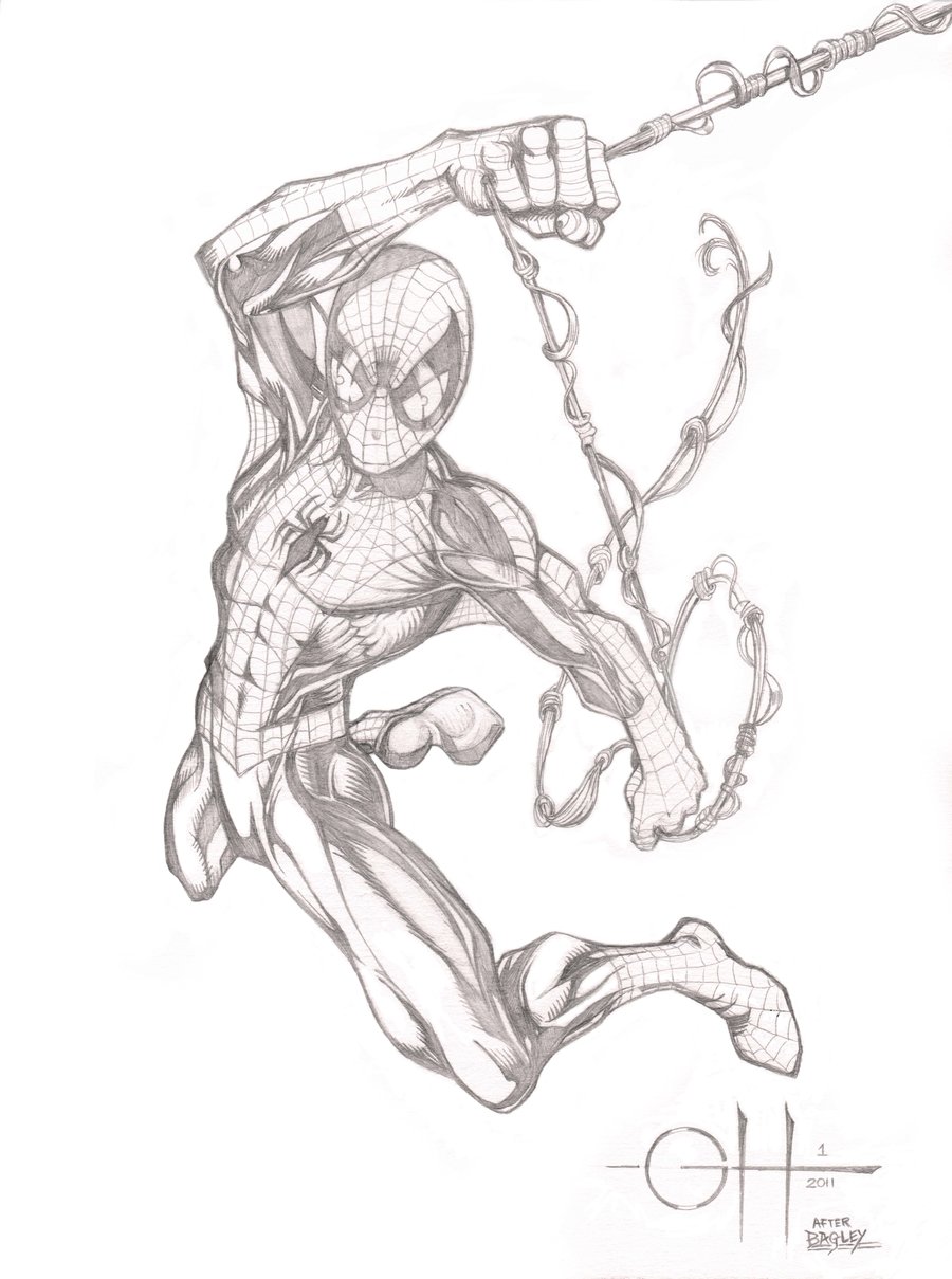 900x1209 Spider Man (Pencils After Bagley) By Rhixart