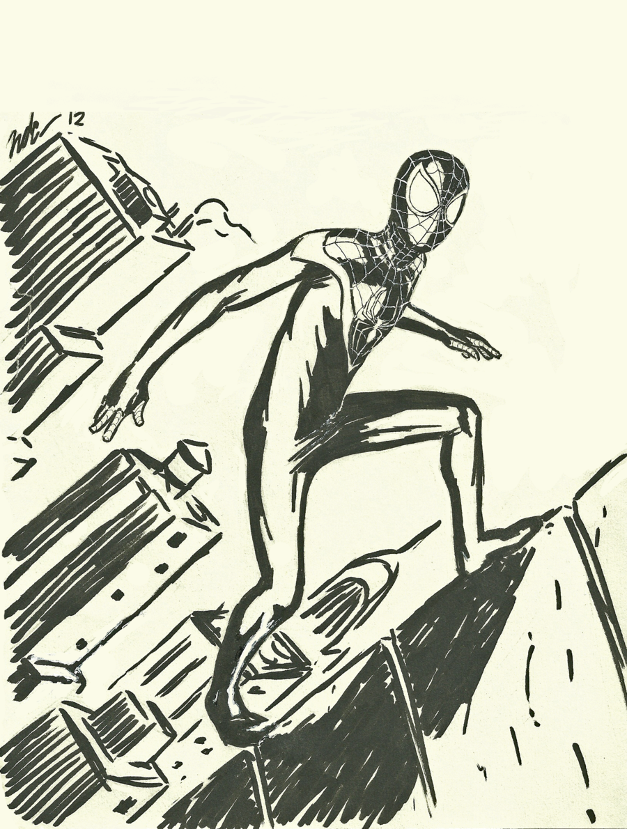 900x1190 The New Ultimate Spider Man Sketch By Cagscreations