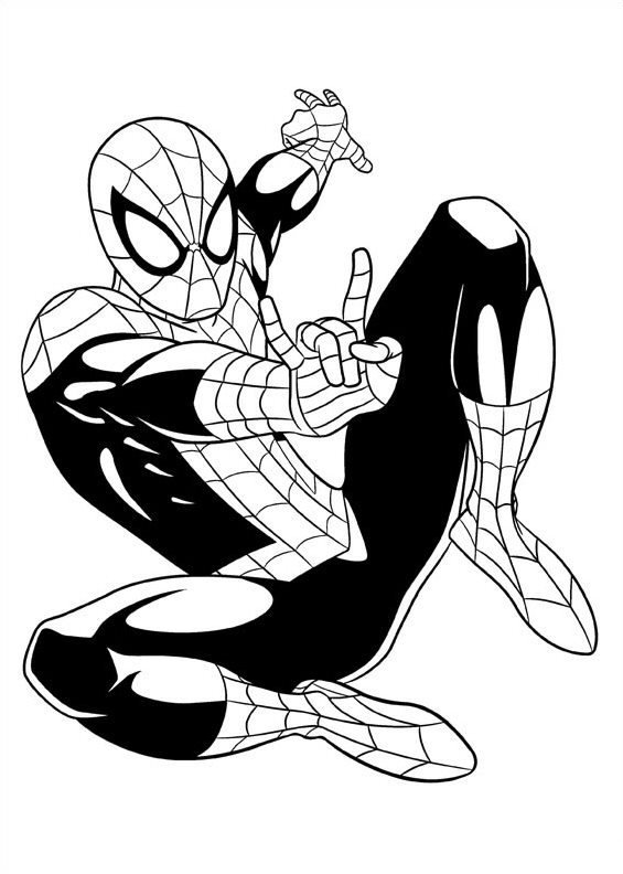 565x792 Ultimate Spiderman White Tiger Man Coloring Pages Coloring Page