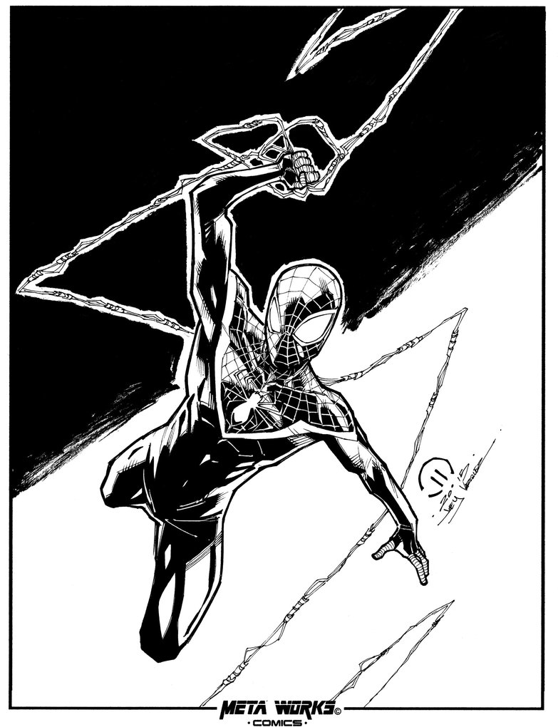 783x1020 Ultimate Spider Man Inks By Joeyvazquez