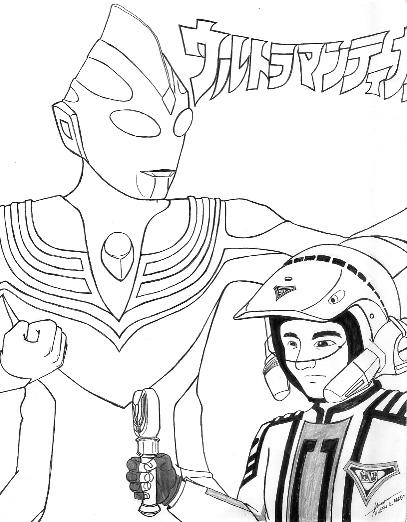 407x522 Ultraman Tiga 2 By Hirokada
