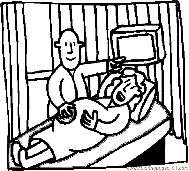650x587 Ultrasound 4 Coloring Page