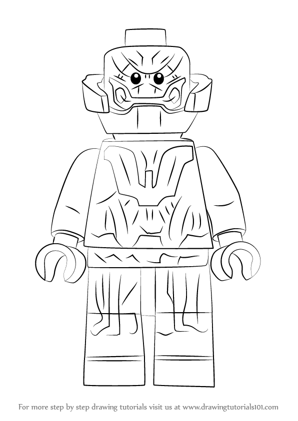 596x843 Learn How To Draw Lego Ultron (Lego) Step By Step Drawing Tutorials