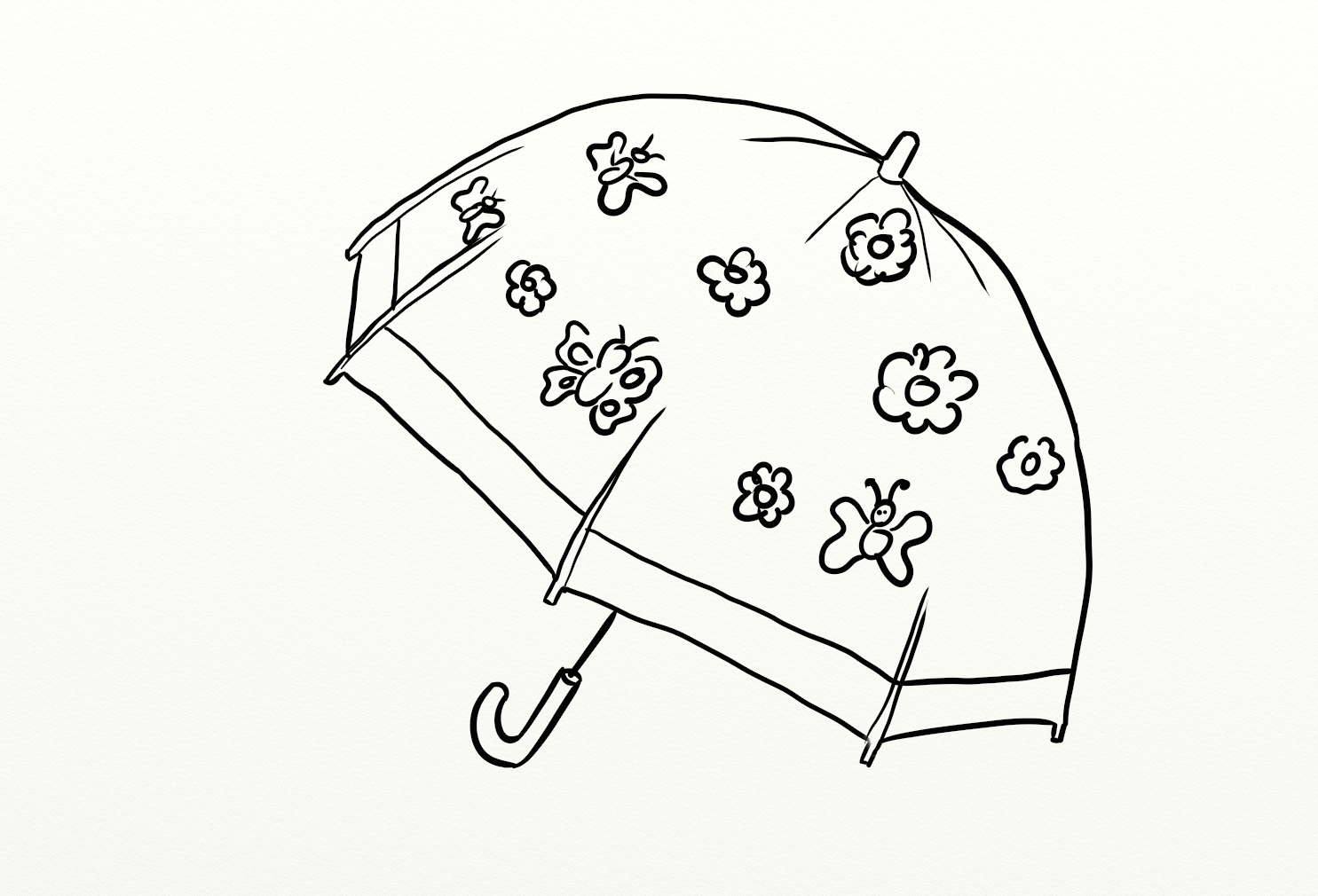 1485x1010 Colours Drawing Wallpaper Beautiful Umbrella Coloring Colour