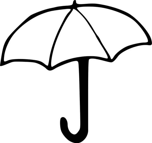 600x567 Umbrella Free Vector In Open Office Drawing Svg ( Svg ) Vector