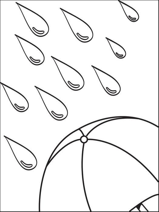 524x700 Drawn Umbrella Raindrop