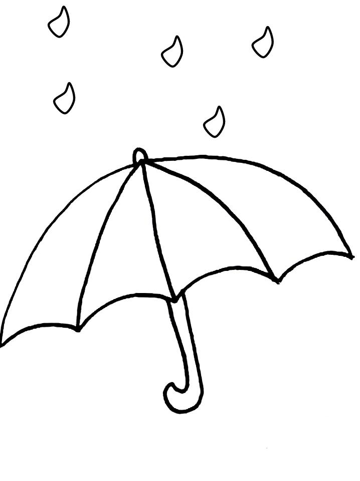 718x957 Remarkable Umbrella Coloring Pages 88 With Additional Line