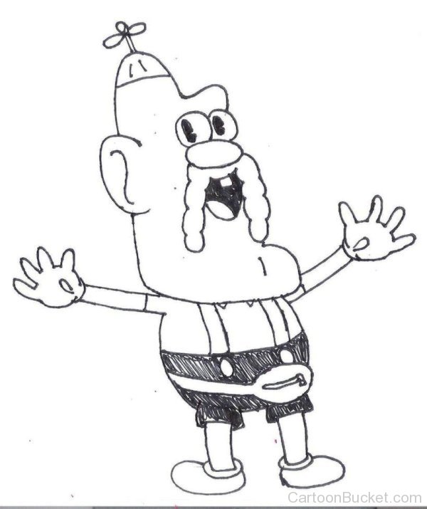 600x715 Drawing Of Uncle Grandpa