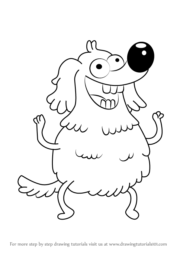 596x843 Learn How To Draw Charlie Burgers From Uncle Grandpa (Uncle