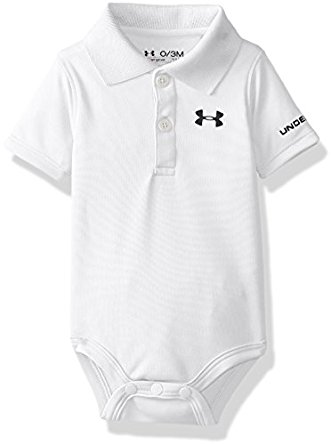 331x445 Under Armour Baby Boys' Logo Polo Bodysuit, Pool, 36m Amazon.co