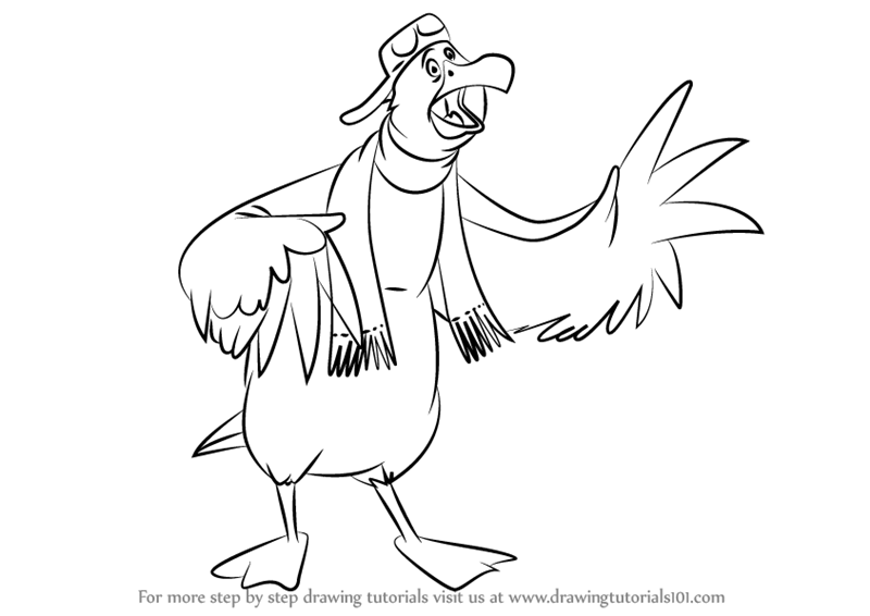 800x566 Learn How To Draw Wilbur From The Rescuers Down Under (The