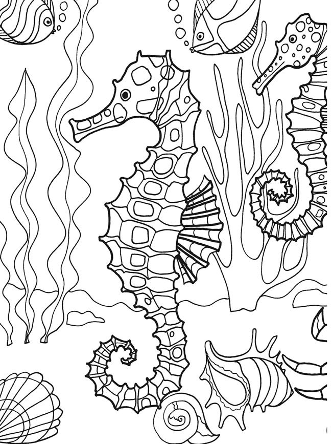 650x867 Remarkable Under The Sea Coloring Pages 83 For Line Drawings