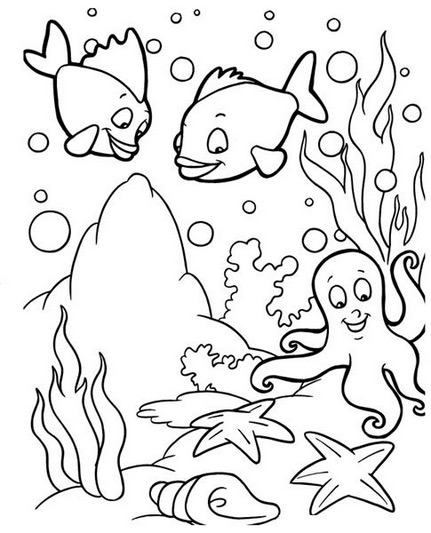 431x533 Under The Sea Coloring Page Amp Coloring Book