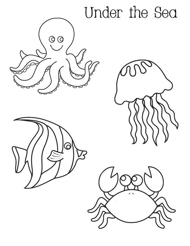 612x792 Ocean Activities Free Under The Sea Coloring Pages. Perfect