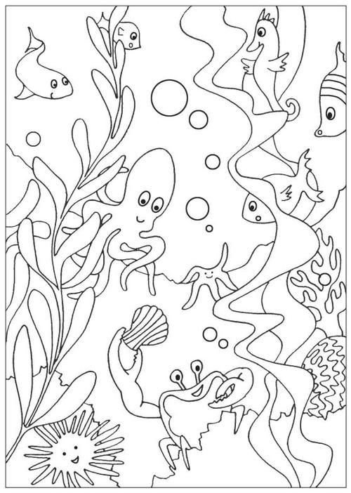 500x702 Under The Sea Free Coloring Pages Free Coloring, Craft And Free