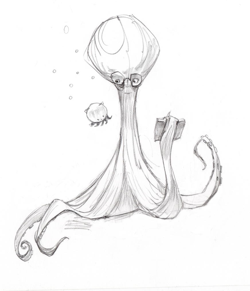 872x1016 Underwater Life Sketches Allen's Zoo