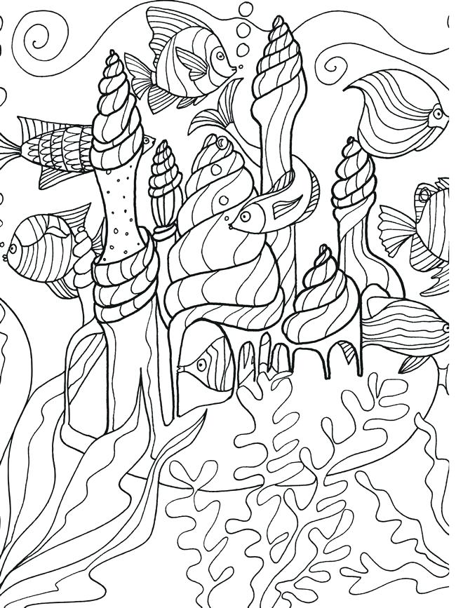 650x867 Coloring Pages Under The Sea Omnitutor.co