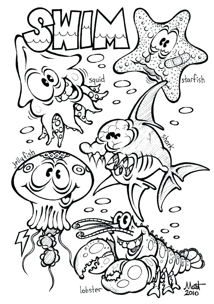 723x1024 Coloring Pages Under The Sea Printable Coloring By Numbers Pages