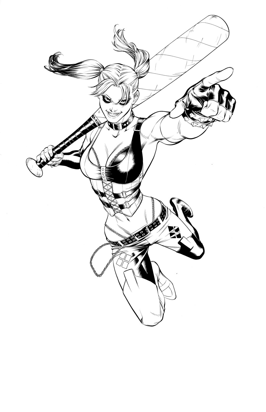 1024x1584 Arkham Harley By Underdogmike