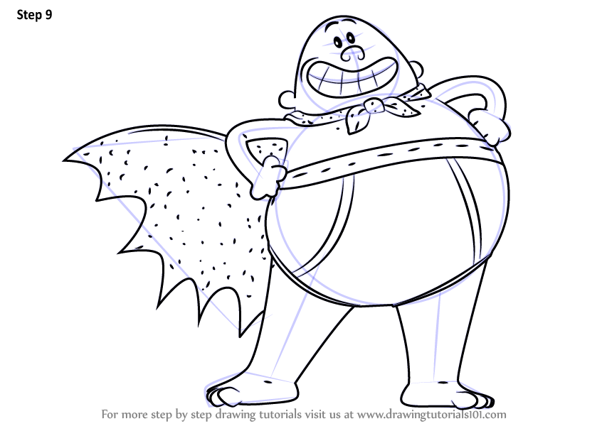 846x600 Learn How To Draw Captain Underpants From Captain Underpants Movie