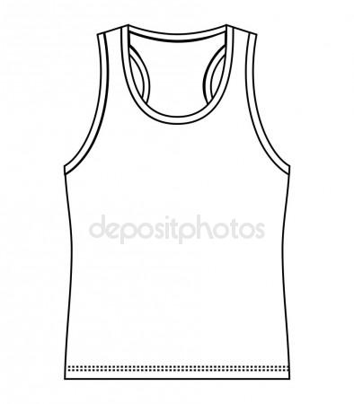 394x450 Outline Drawing Tennis Dress Stock Photo Viktorijareut