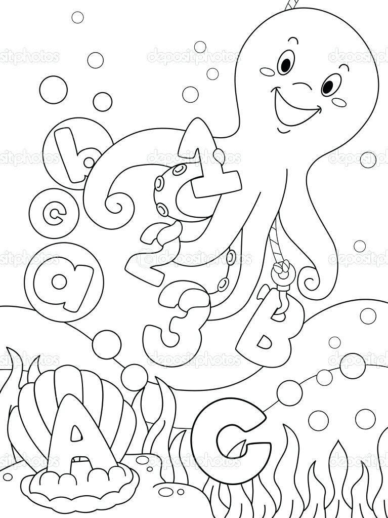 767x1023 Ocean Scene Coloring Page Ocean Scene Coloring Page Underwater