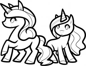 302x231 How To Draw How To Draw Unicorns For Kids