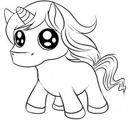 250x235 How To Draw Cool Things How To Draw Chibi Unicorn Step 5.jpg