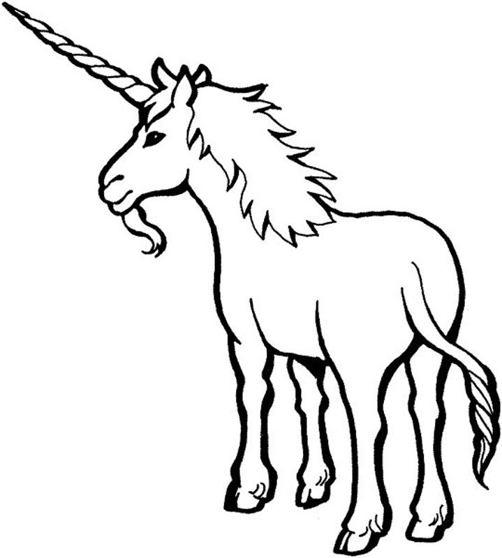 719x800 Free Printable Unicorn Coloring Pages For Kids