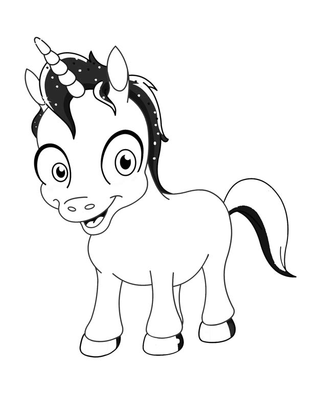 612x792 Unicorn Coloring Pages