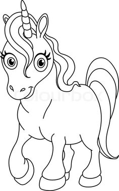 236x379 Easy Coloring Pages Of Unicorns To Print Unicorn Coloring Pages