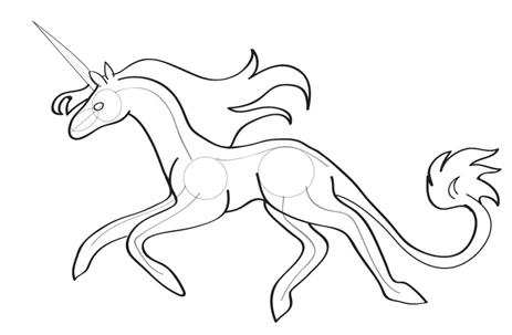 463x303 How To Draw A Unicorn